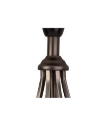 Lighting Supermarket Queenswood Traditional Barley Twist Table Lamp With Ivory Pleated Shade - Pewter Grey - thumbnail 2