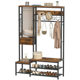 Coat Rack W/shoe Storage Coat Stand Shoe Storage Organizer - thumbnail 5