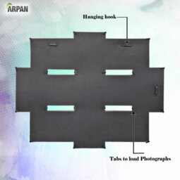 "Arpan Multi Aperture Personalised Alphabet Or Number Photo Picture Frame Holds 8 X 6X4"" Photos (White)" - thumbnail 5