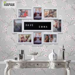 "Arpan Multi Aperture Personalised Alphabet Or Number Photo Picture Frame Holds 8 X 6X4"" Photos (White)" - thumbnail 2
