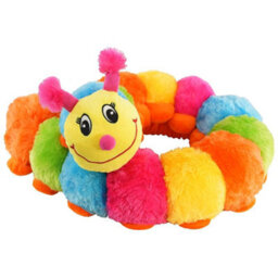 The Magic Toy Shop Multicoloured Plush Caterpillar Soft Toy Cushion Baby Toddler Kids Cuddly Gift