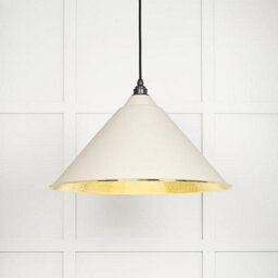 From the Anvil Hammered Brass Hockley Pendant In Teasel - thumbnail 1