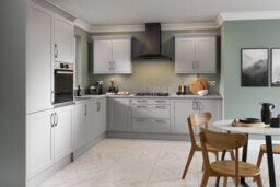 Kitchen Kit Light Grey Matt Shaker Door Boiler Housing Wall Unit Cabinet Soft Close Flatpack - 600X900mm - thumbnail 2