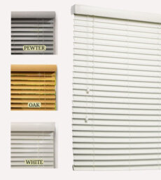 Lister Cartwright 50mm Woodgrain Fauxwood Venetian Blinds Windows Easy Fit Child Safety (White, 75 Cm Width X 160 Cm Drop)