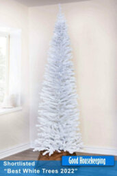 Christmas Tree World The 4Ft/120Cm White Italian Pencilimo Christmas Tree - thumbnail 8