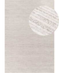 The Rugs Carmel Cream/grey Striped Area Rug And Runner Non Shedding, Stain Resistant, Soft - thumbnail 2
