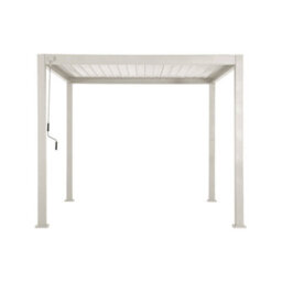 Sweeek - Louvered Pergola Aluminium 3 X 3M V2 Beige - Triomphe - thumbnail 4