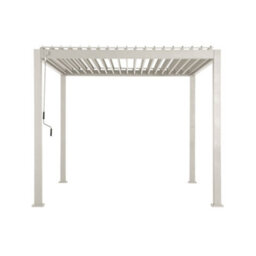 Sweeek - Louvered Pergola Aluminium 3 X 3M V2 Beige - Triomphe - thumbnail 6
