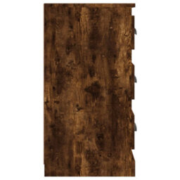 Berkfield Classic Sideboard Smoked Oak 70X35.5X67.5 Cm Engineered Wood - thumbnail 5