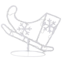 Berkfield Acrylic Christmas Flying Reindeer&sleigh 260X21X87Cm Blue - thumbnail 7