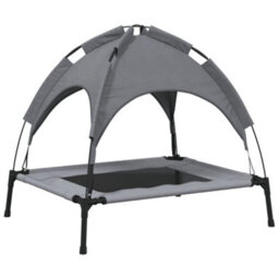 Walplus Dog Bed With Canopy Anthracite Oxford Fabric And Steel - thumbnail 6