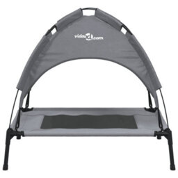 Walplus Dog Bed With Canopy Anthracite Oxford Fabric And Steel - thumbnail 4