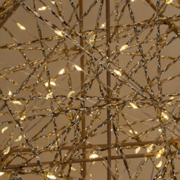 Samuel Alexander 60Cm Gold Light Up Christmas Tree With 300 Warm White Leds & Timer - thumbnail 6