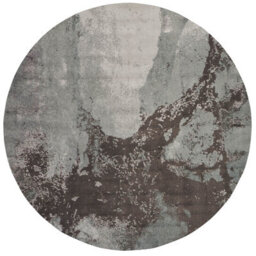 Grey Luxurious Modern Easy To Clean Viscose Wool Rug For Living Room, Bedroom - 236Cm X 297Cm - thumbnail 8