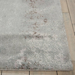 Grey Luxurious Modern Easy To Clean Viscose Wool Rug For Living Room, Bedroom - 236Cm X 297Cm - thumbnail 4