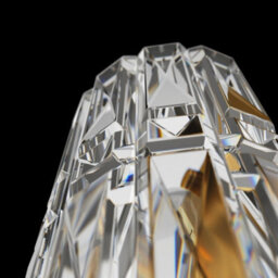 Luminosa Lighting Luminosa Facet Neoclassic Glass & Crystal Wall Lamp Gold - thumbnail 4