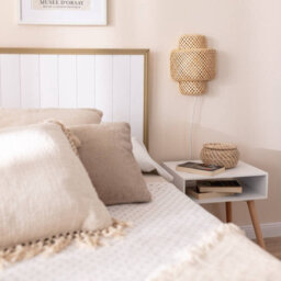 Edit Nagua Bamboo Flush Wall Light With Plug Natural - thumbnail 3