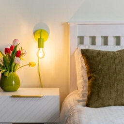 Valuelights Jordy Plug In Colour Pop Lime Green Easy Fit Wall Light - Bulb Included - thumbnail 4