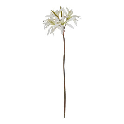 Wyld Haus Set Of 3 White Nerine Lily Artificial Flower Stems 610mm - image 1