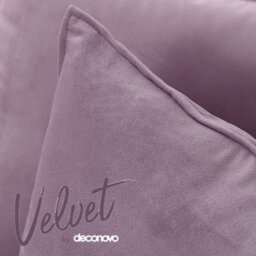 Deconovo Set Of 2 Lavender Cushion Covers Decorative Sofa Outdoor Bed Cushion Velvet Pillowcase Decoration For Bedroom 45 X 45 Cm - thumbnail 4