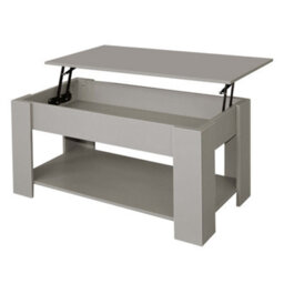 Comfy Living Grey High Gloss Lift Top Storage Coffee Table - thumbnail 5