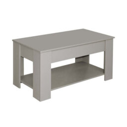 Comfy Living Grey High Gloss Lift Top Storage Coffee Table - thumbnail 2