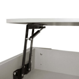 Comfy Living Grey High Gloss Lift Top Storage Coffee Table - thumbnail 6