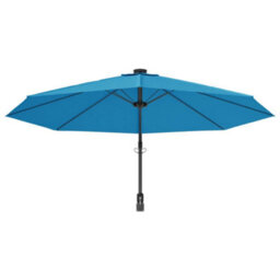 Berkfield Wall-Mounted Parasol Sea Blue 290 Cm - thumbnail 5