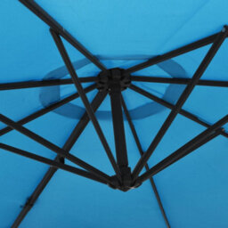 Berkfield Wall-Mounted Parasol Sea Blue 290 Cm - thumbnail 6