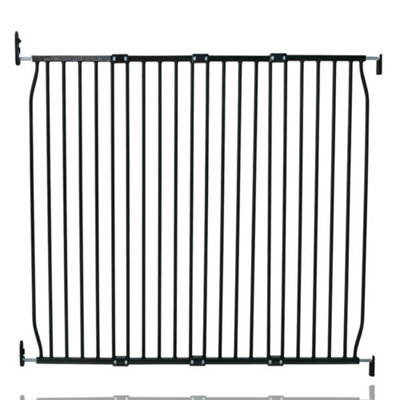 Safetots Eco Screw Fit Baby Gate, Black, 130Cm - 140Cm, Stair Gate For Toddler And Baby, Screw Fit Safety Barrier - image 1