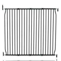 Safetots Eco Screw Fit Baby Gate, Black, 130Cm - 140Cm, Stair Gate For Toddler And Baby, Screw Fit Safety Barrier - thumbnail 1