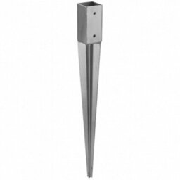 "SS8 Fence Post Support 71mm X 71mm / 750mm (2.8"" X 2.8"")  Pack Of: 4  Spike Holder Metal Drive In Stakes Rust Resistant Bracket" - thumbnail 8
