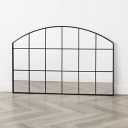 Aion - Industrial Arch Wall Mirror With Black Frame - 120X80Cm - thumbnail 2