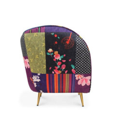 Fabric Patchwork Sofia Accent Chair - thumbnail 7