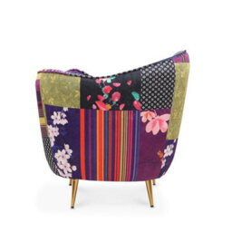Fabric Patchwork Sofia Accent Chair - thumbnail 6
