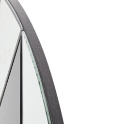 Beliani Wall Mirror Trouville 80 Cm 80 Cm Black/ Gold - thumbnail 6