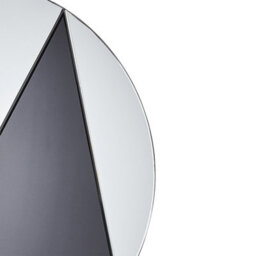 Beliani Wall Mirror Trouville 80 Cm 80 Cm Black/ Gold - thumbnail 5