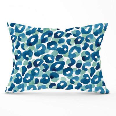 Warren Reed Designer Watercolour Leopard Print Cushions 33Cm X 48Cm