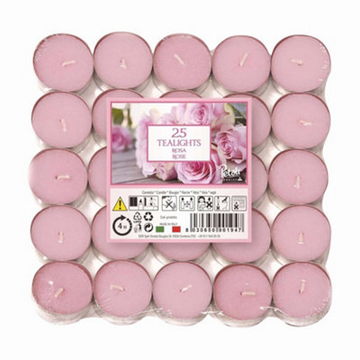 Price's Candles Prices Candles Petali Rose Tealights 25 X 1