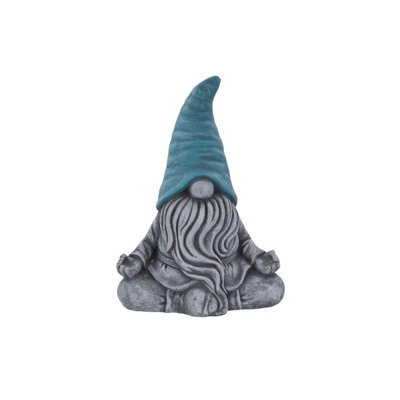 Terrastyle Grey, Blue Polystone Gnome Garden Ornament (H)43Cm (W)22Cm