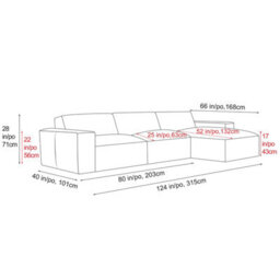 Valencia Nathan Full Aniline Leather Lounge Modular Three Seats With Right Chaise Sofa Black Color Fsc Pine Wood - thumbnail 3