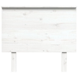 Berkfield Bed Headboard White 94X6X82.5 Cm Solid Wood Pine - thumbnail 3