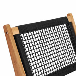 Berkfield Sun Lounger With Footrest Solid Teak Wood And Rope - thumbnail 8