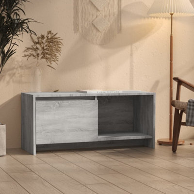 Vidaxl Tv Cabinet Grey Sonoma 90X35X40 Cm Engineered Wood - image 1