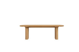 Birlea Axel Fluted Dining Bench Oak - thumbnail 8