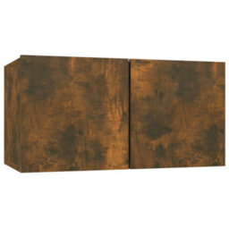 Berkfield 4 Piece Tv Cabinet Set Smoked Oak Engineered Wood - thumbnail 7