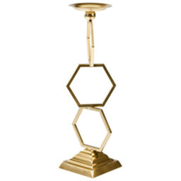 Beliani Candle Holder Ardee Metal 44 Cm Gold - thumbnail 4