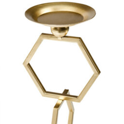 Beliani Candle Holder Ardee Metal 44 Cm Gold - thumbnail 5