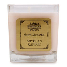 Serenityy Soybean Wax Candle Peach Smoothie - Recycled Glass, 30-35H Burn Time, Gift Candle