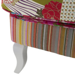 Beliani Wingback Chair Molde Fabric Fuchsia Pink - thumbnail 7